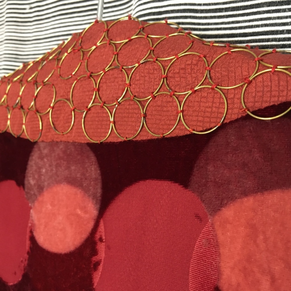 Fletcher Artworks, LLC Rust Silk Velvet Kimono in Medium - Picture 5 of 8